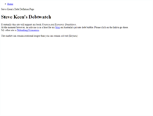 Tablet Screenshot of debtdeflation.com